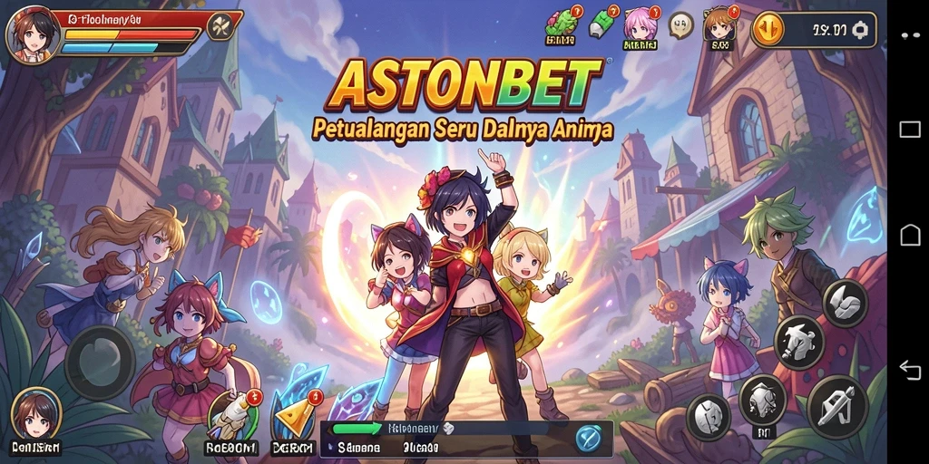 Gameplay menarik ASTONBET dengan karakter Anime yang ikonik.