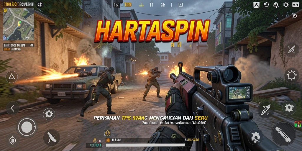 Tampilan menarik dari gameplay aksi HARTASPIN yang mendebarkan.