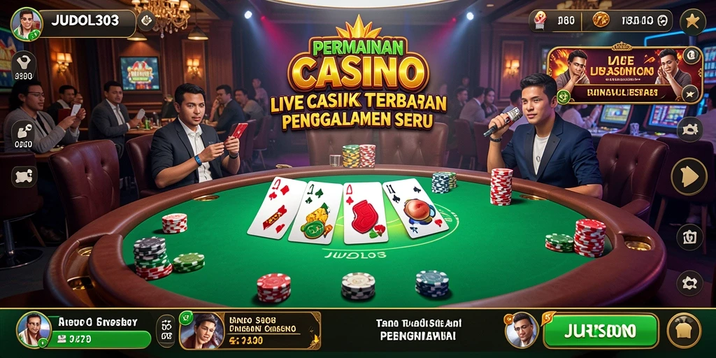 Gameplay seru dengan dealer langsung di JUDOL303.