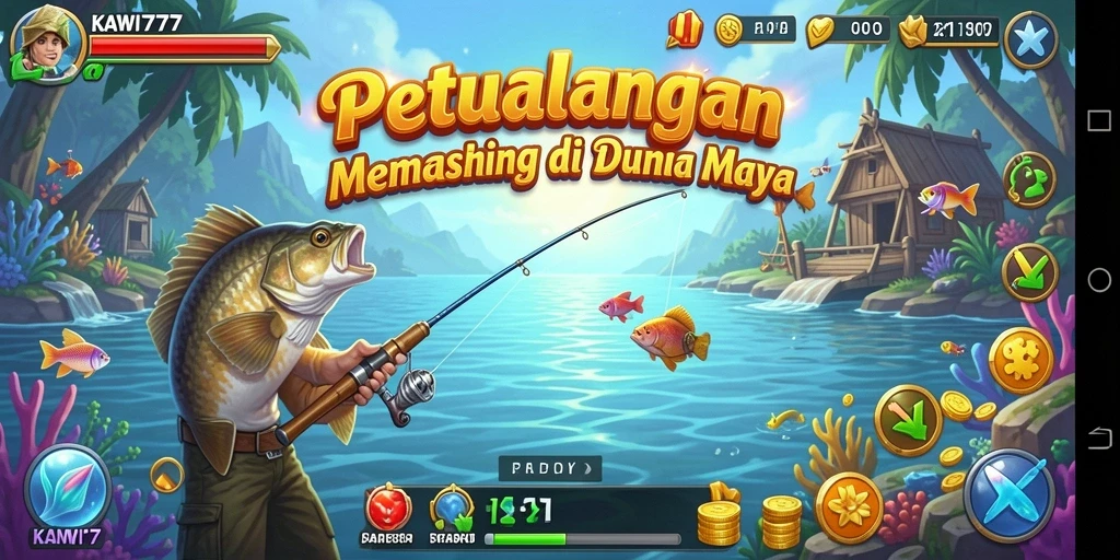 Gameplay seru KAWI777 yang menggambarkan pengalaman memancing.