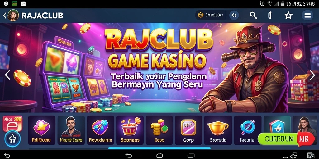 Tampilan menarik dari gameplay Kasino di RAJACLUB.