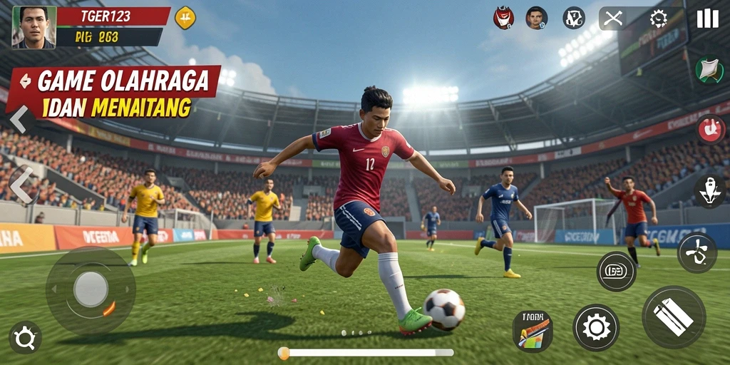 Tampilan gameplay TGER123 yang menarik dan realistis.