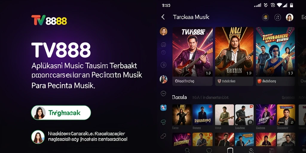 Tampilan gameplay Music yang menarik dan interaktif dalam TV888.
