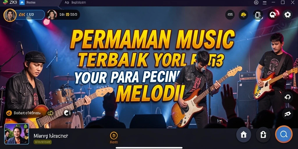 Tampilan gameplay ZK9 menampilkan keseruan bermain musik.